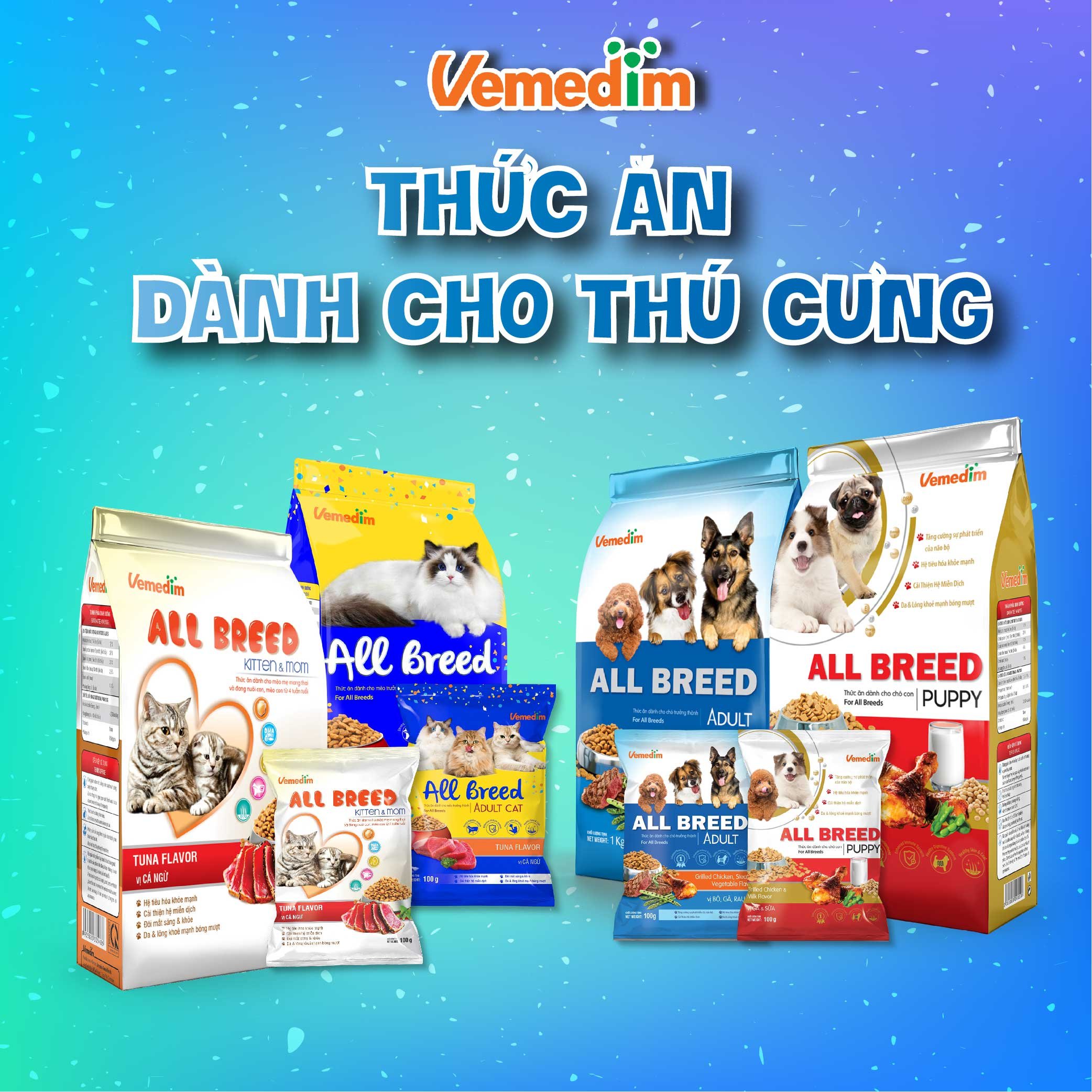 PROBISOL PETS Men tiêu hóa cho chó, mèo, Kích thích tiêu hóa, tăng đề kháng, Combo 10 gói, Sản phẩm Vemedim