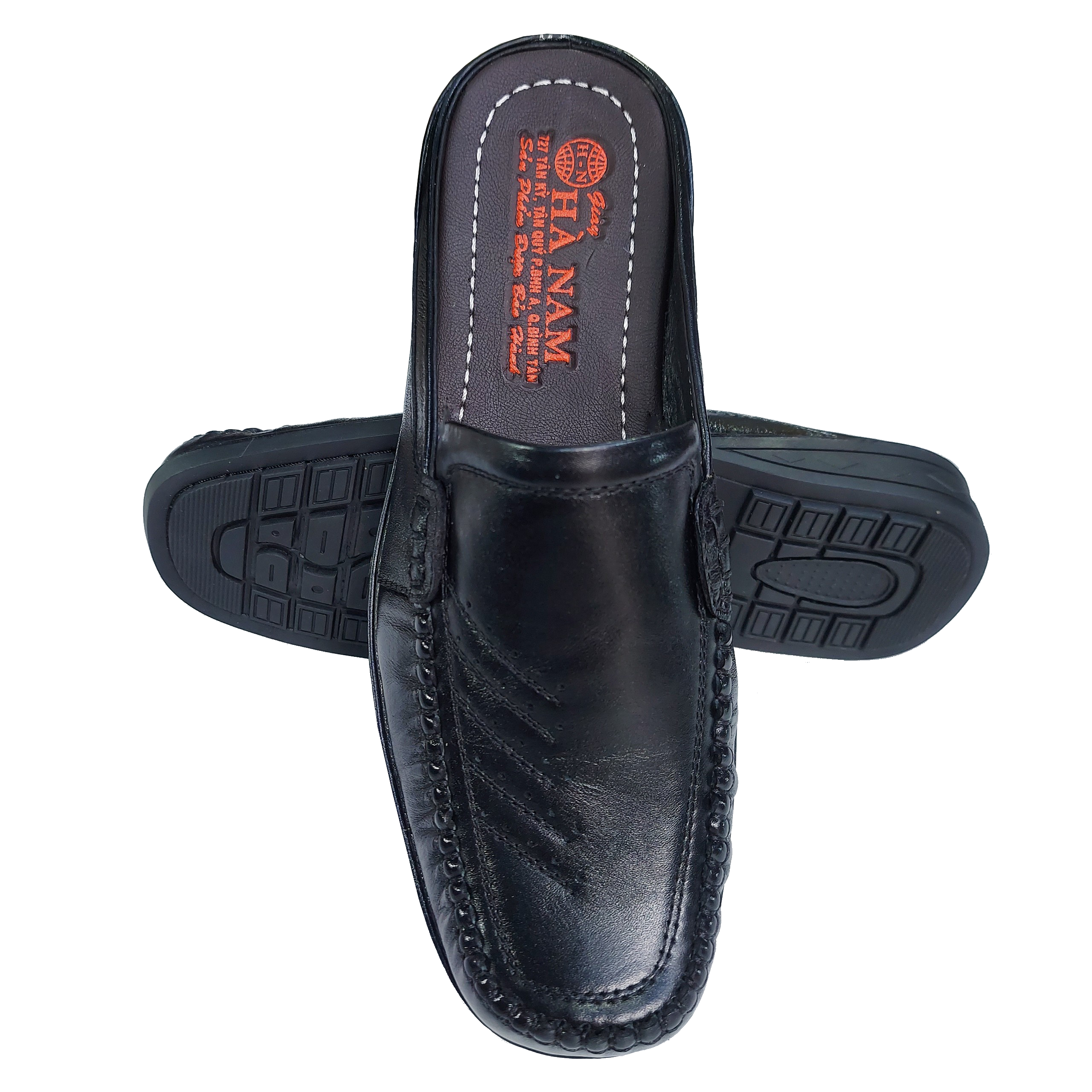 Dép Bít Mũi Nam HÀ NAM Da Bò Thật Cao Cấp GSB2096