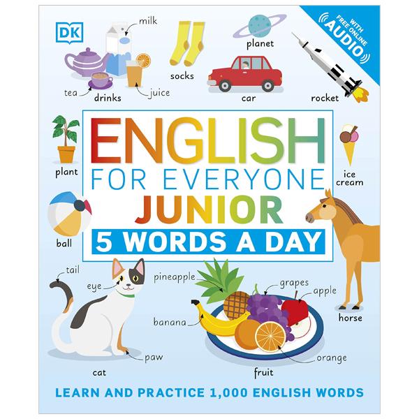 English For Everyone Junior: 5 Words A Day: Learn And Practice 1,000 English Words