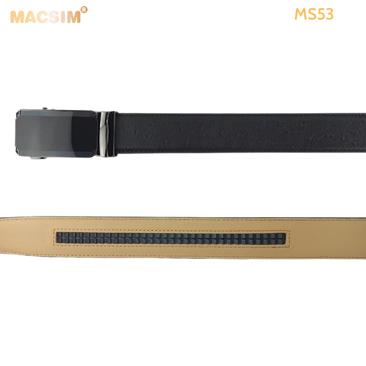 Thắt lưng nam da thật cao cấp nhãn hiệu Macsim MS53