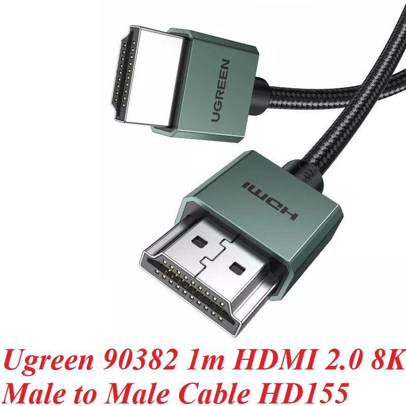 Hình ảnh Ugreen UG90382HD155TK 1M Slim 8K Cáp HDMI chuẩn 2.1 bọc nhôm, bện dù - HÀNG CHÍNH HÃNG