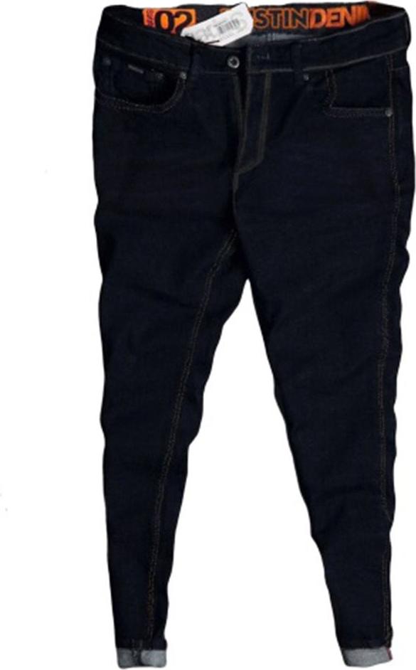 Hình ảnh Quần jeans nam co dãn , quần bò nam kiểu trơn dáng vừa không bó sát thiết kế trẻ trung đơn điệu phá cách gồm 5 kích thước (28-32) Julido mẫu QJNM01 - Màu xanh đen