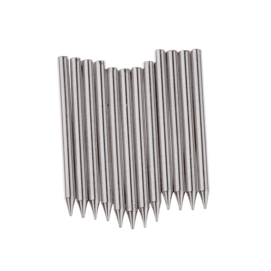 1 Set 1.2mm Dia Plated Piano Center Pins for Piano Action Replacement