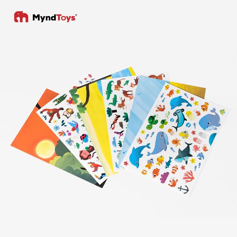 Bộ sticker Myndtoys NATURAL HABITATS kích thích sự sáng tạo của bé gồm 3 tranh - RINSTORE