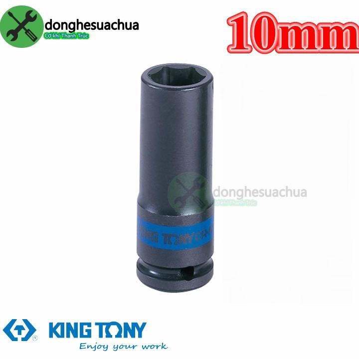 Tuýp 10mm đen dài 80mm Kingtony 443510M loại 1/2 6 cạnh