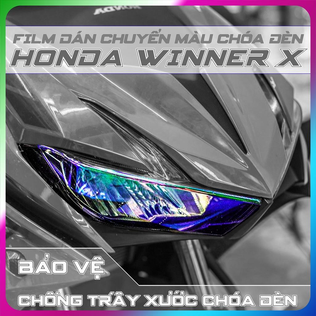 Decal Winner X cao cấp chuyển màu cánh cam flim bảo vệ CHÓA ĐÈN Winner X - COMBO 2