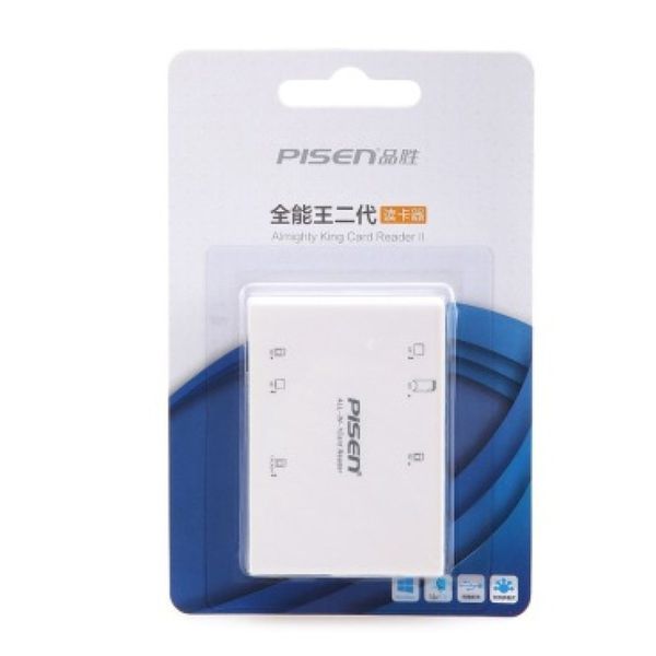 Đầu đọc thẻ Pisen Card Reader II All-in-1 USB 2.0 TS -E070 - Hàng Chính Hãng