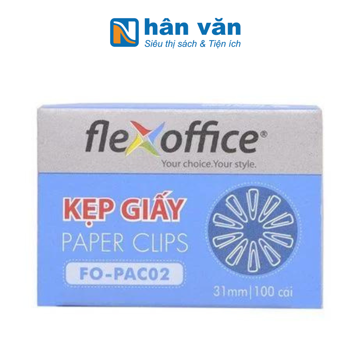 Kim Kẹp Giấy Flexoffice FO-Pac02