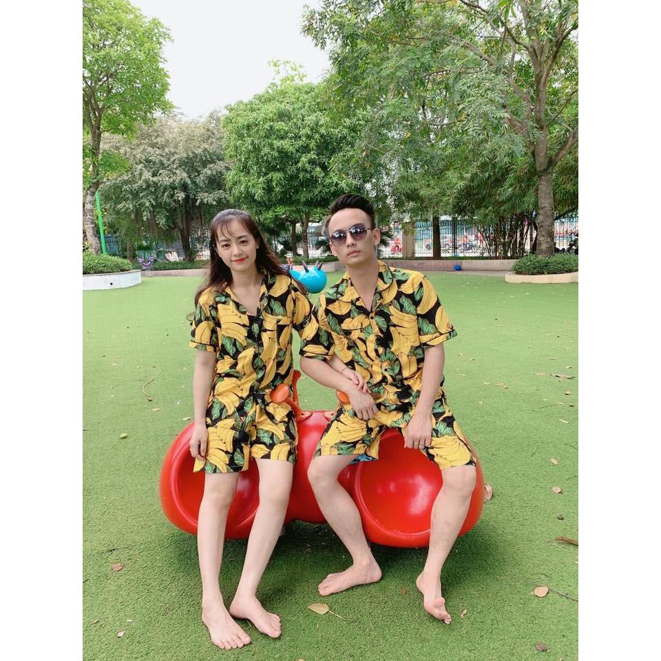 Bộ Pijama Hoa Qủa Nam nữ