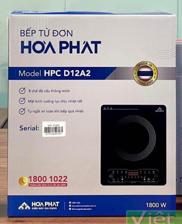 Bếp Từ Đơn Cao Cấp Hòa Phát HPC D12A2 - Hàng Chính Hãng