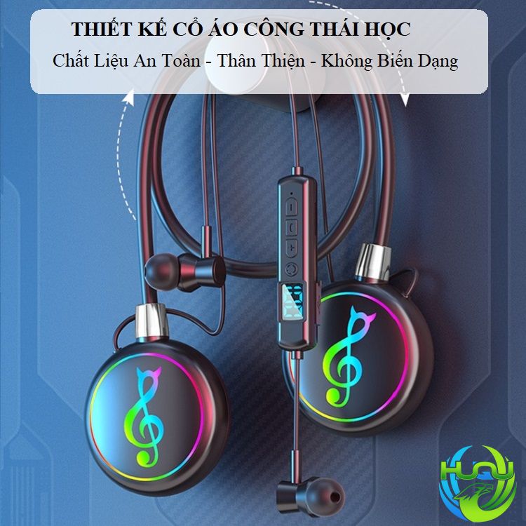 Tai Nghe Bluetooth Đeo Vai Thể Thao Huqu YYDS-168 - Thiết Kế Công Thái Học