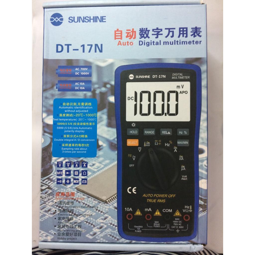 Đồng hồ vạn năng số DT-17N (đồng hồ VOM thang đo tự động)