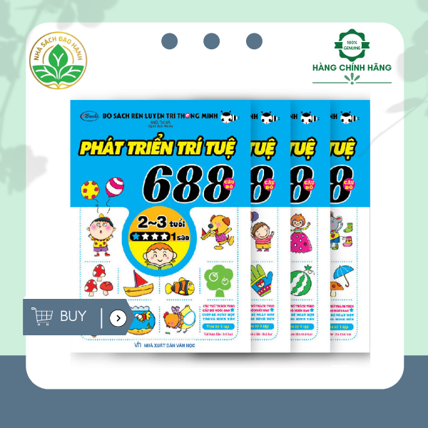 Combo 688 Câu Đố Phát Triển Trí Tuệ 2-3 Tuổi (Bộ 4Q)