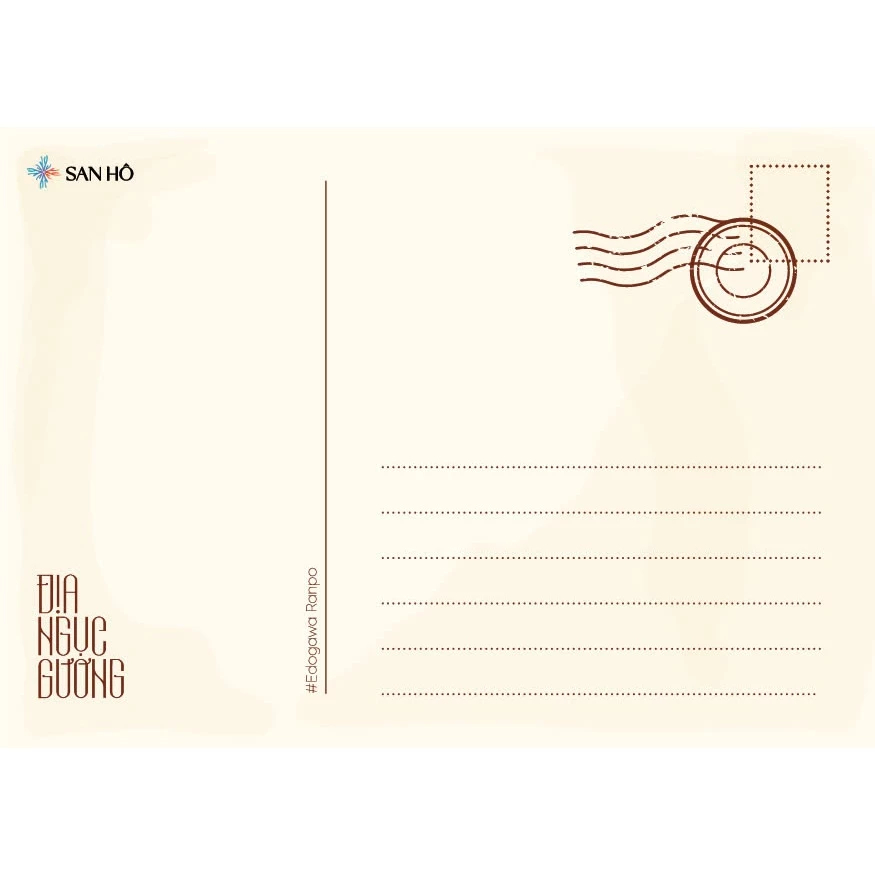 Set 3 Postcard Địa Ngục Gương - Edogawa Ranpo - San Hô Books (Quà tặng khi mua sách)