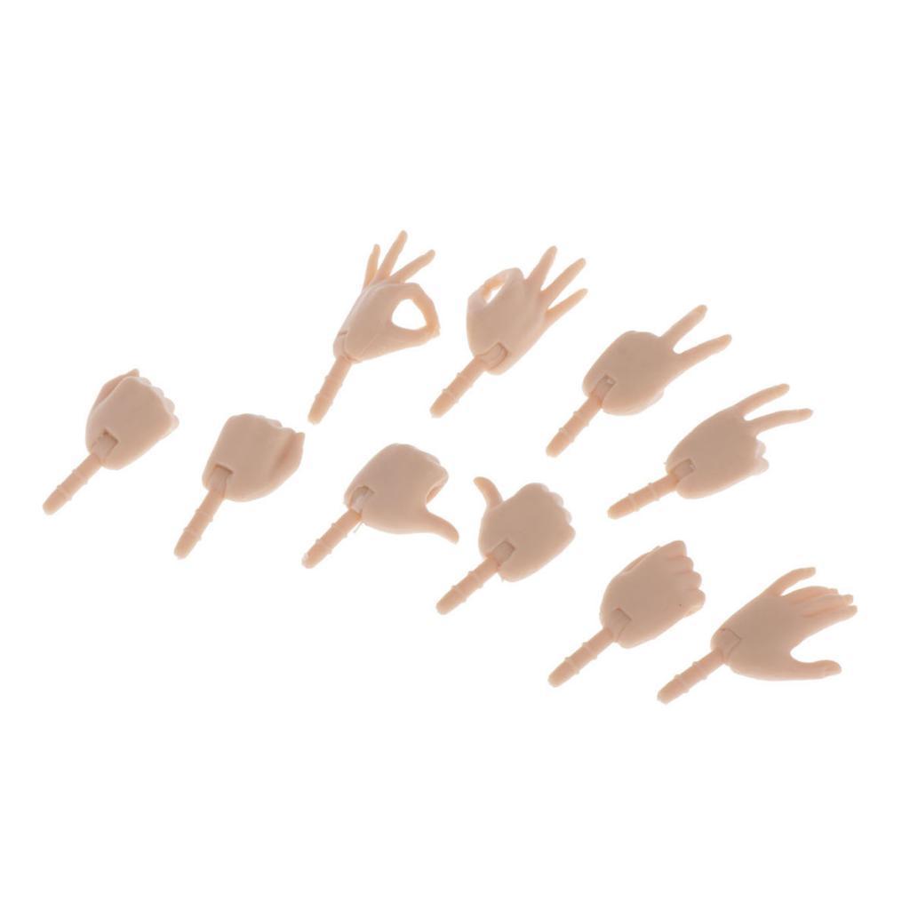1/6 Doll Hands for   Jointed Doll Body Replacement DIY Accessory