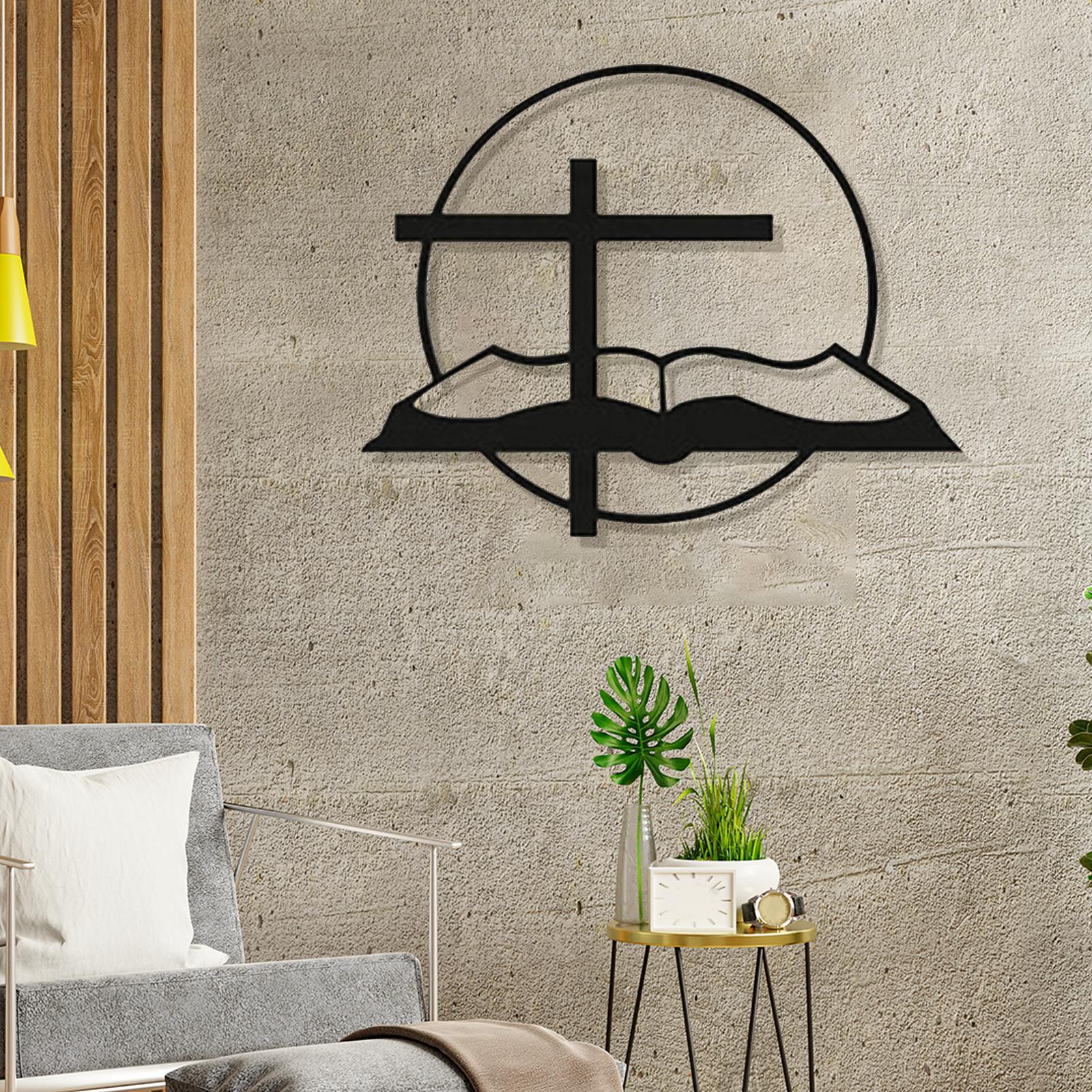 Metal Wall Decor Sculpture Wall Hanging for Living Room Indoor Outdoor