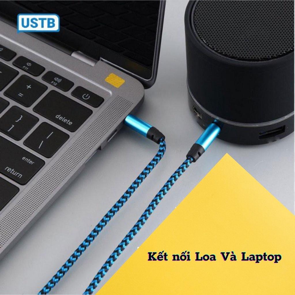 Dây Cáp Âm Thanh - Jack AUX 3.5mm 2 Đầu - Kết Nối Loa Với Điện Thoại, Laptop, Máy Tính, Tivi