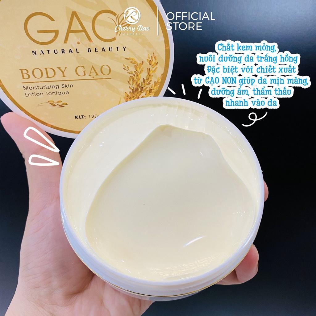 Kem Body trắng da Gạo NATURAL BEAUTY Dưỡng trắng da toàn thân