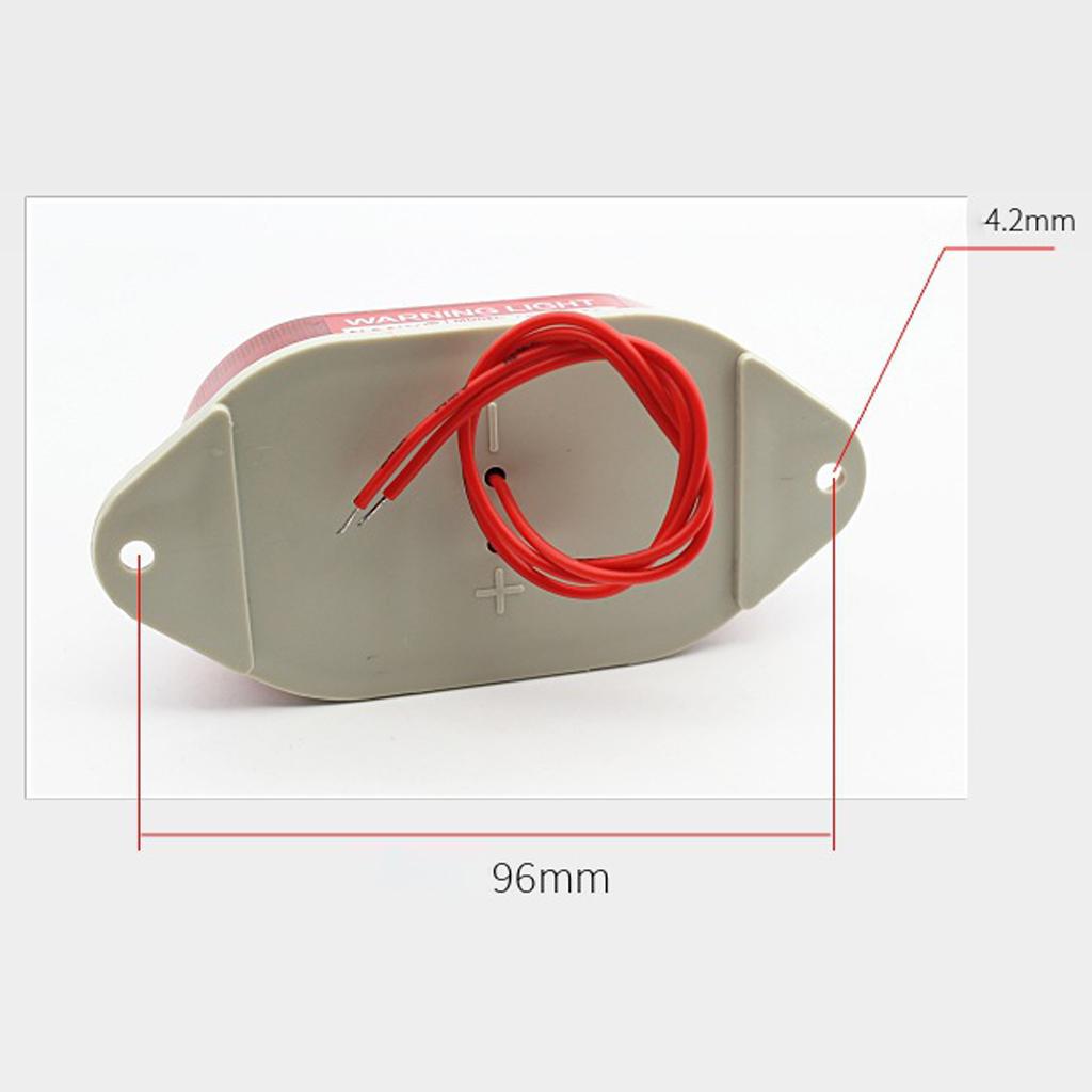 2x LED Beacon Red Flashing Strobe Signal Warning Light Lamp, AC220V