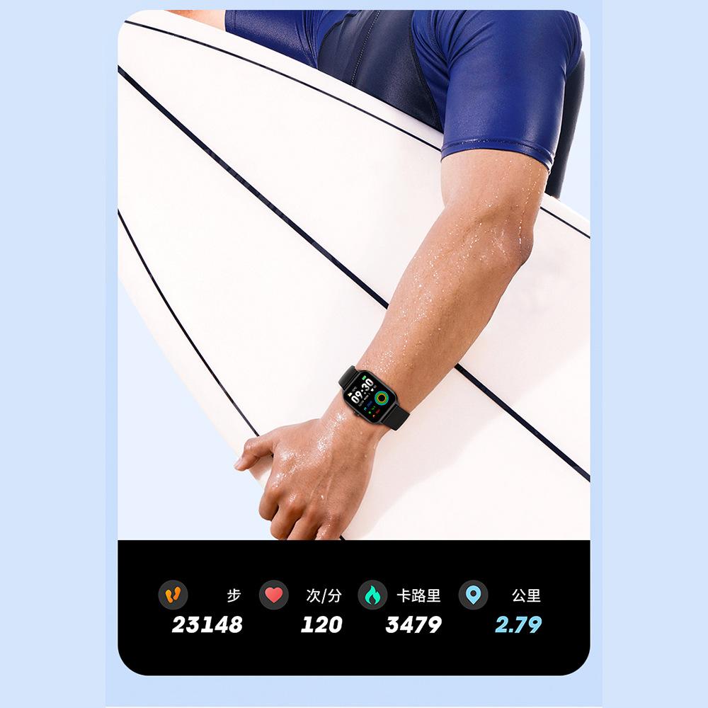 Đồng hồ thông minh P58 phong cách mới nhất cuộc gọi bluetooth mới âm nhạc nhịp tim huyết áp oxy trong máu theo dõi giấc ngủ đồng hồ bấm giờ tập thể dục máy đếm bước
