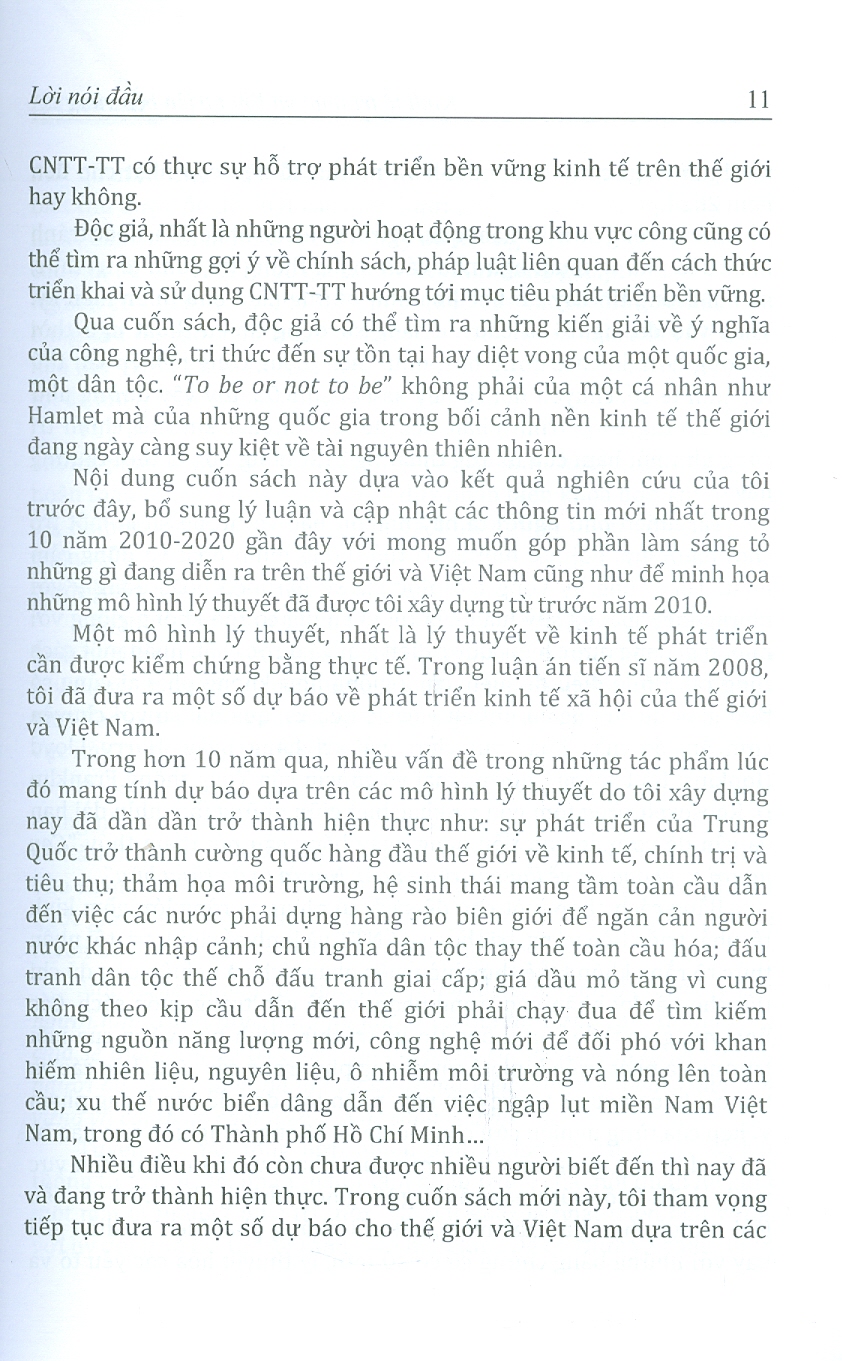 Kinh Tế Tri Thức Và Phát Triển Bền Vững - Tìm Kiếm Niêu Cơm Thạch Sanh Trong Thế Kỷ XXI Thực Tế Hay Không Tưởng? - Tập 1: THẾ GIỚI