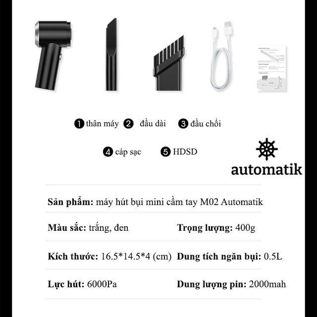 Máy Hút Bụi Cầm Tay Không Dây Đa Năng Mini Pin Sạc Hút Giường Đệm Nệm Sofa Xe Hơi Lực Hút Mạnh