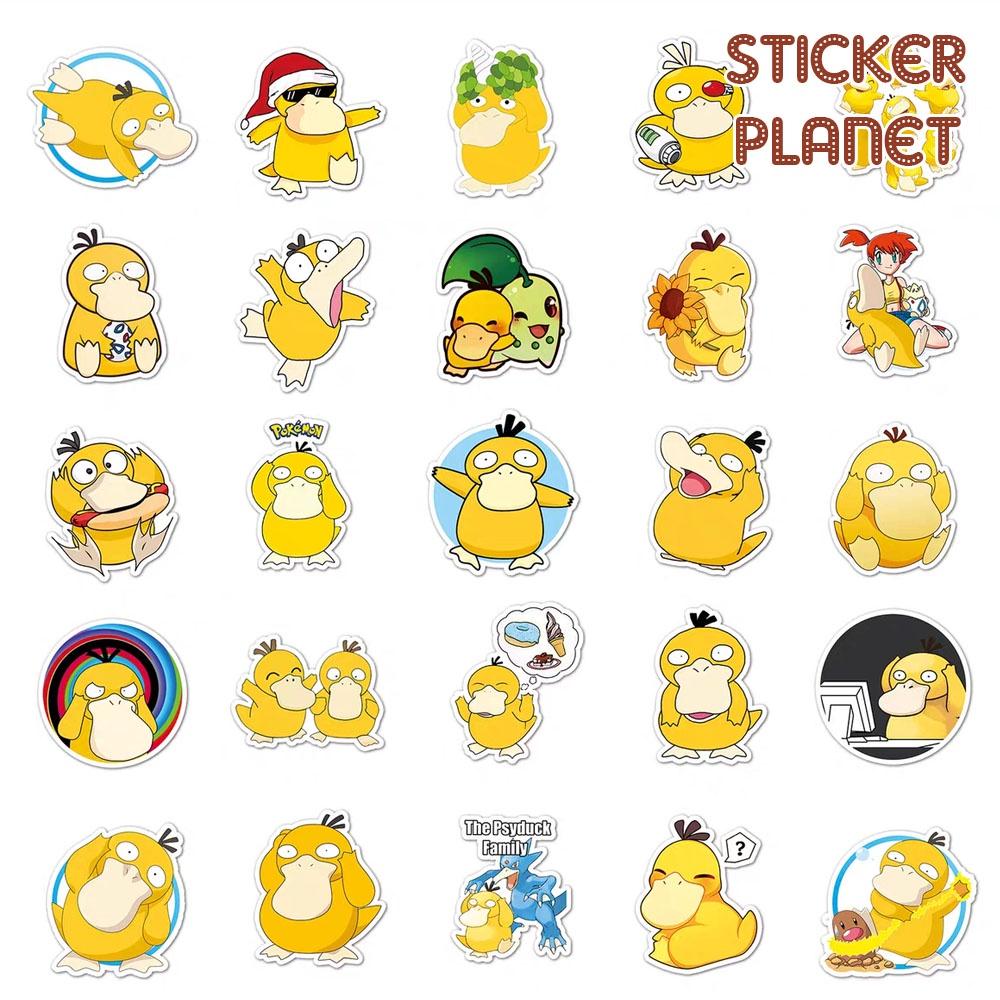 Sticker The spyduck family vịt vàng dễ thường chống thấm nước trang trí mũ bảo hiểm, laptop