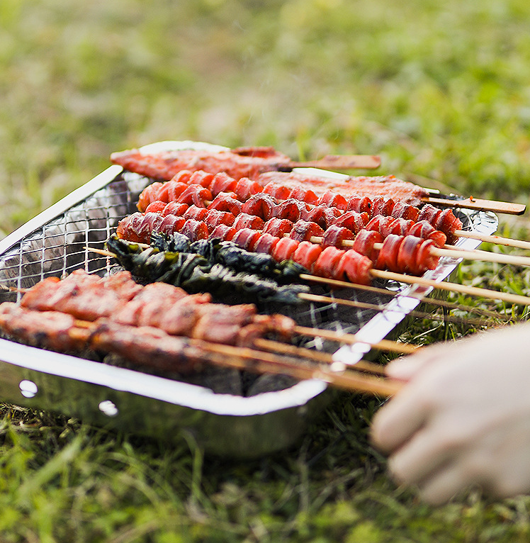 Bếp nướng than BBQ dùng 1 lần tiện lợi