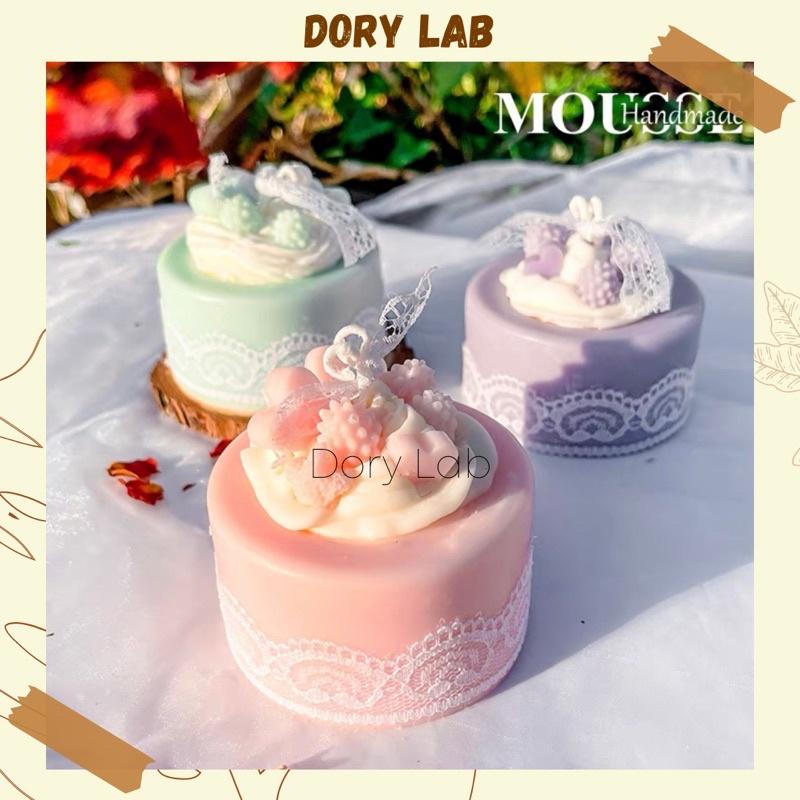 Nến Thơm Tạo Hình Bánh Kem Màu Pátel Handmade - Dory Lab