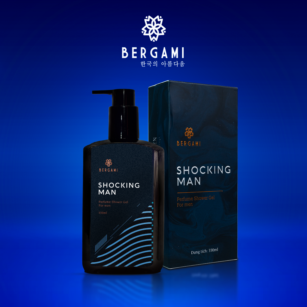 Sữa tắm nam Bergami hương nước hoa Shocking Man