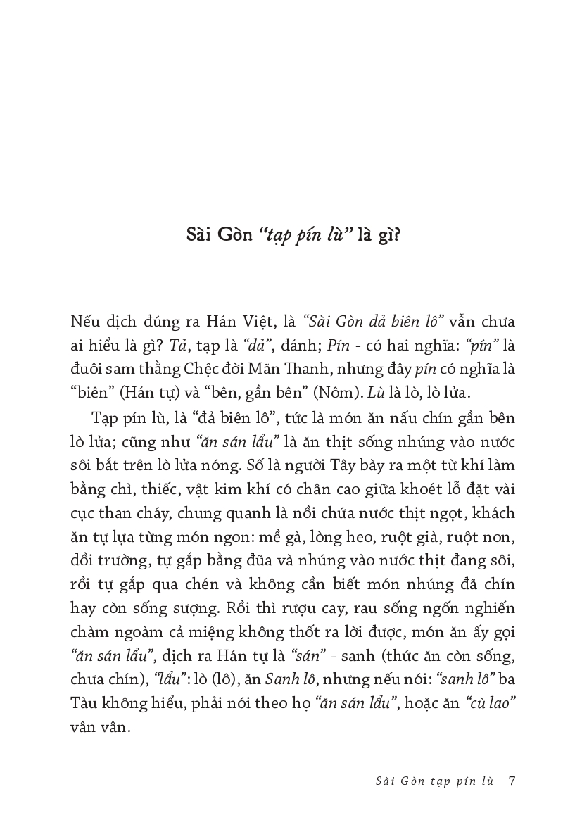 Vương Hồng Sển - Sài Gòn tạp pín lù