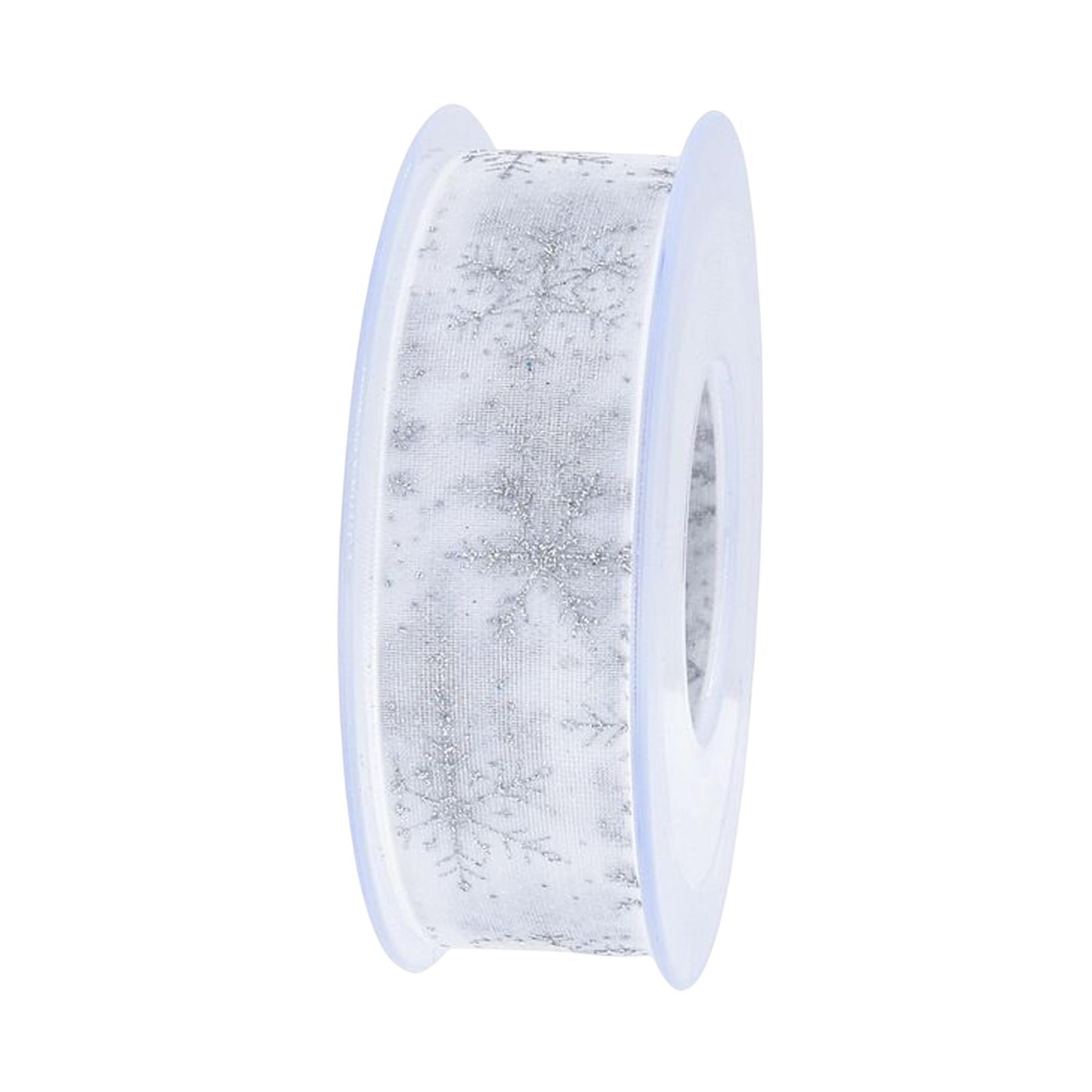 Snowflake Ribbon Christmas DIY Gift Wrapping for Wreath Valentines Day