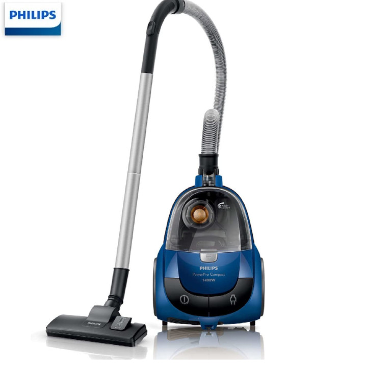 Máy hút bụi gia đình nhãn hiệu Philips cao cấp FC8471/81 công suất 1400W, kiểu dáng hiện đại tích hợp đầu hút sàn và đầu hút khe - Hàng Nhập Khẩu