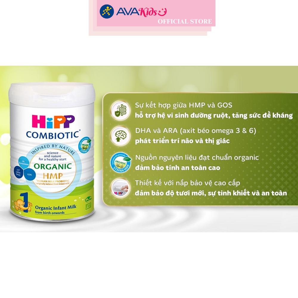 Sữa bột HiPP Organic Combiotic số 1 800g (0 - 6 tháng)