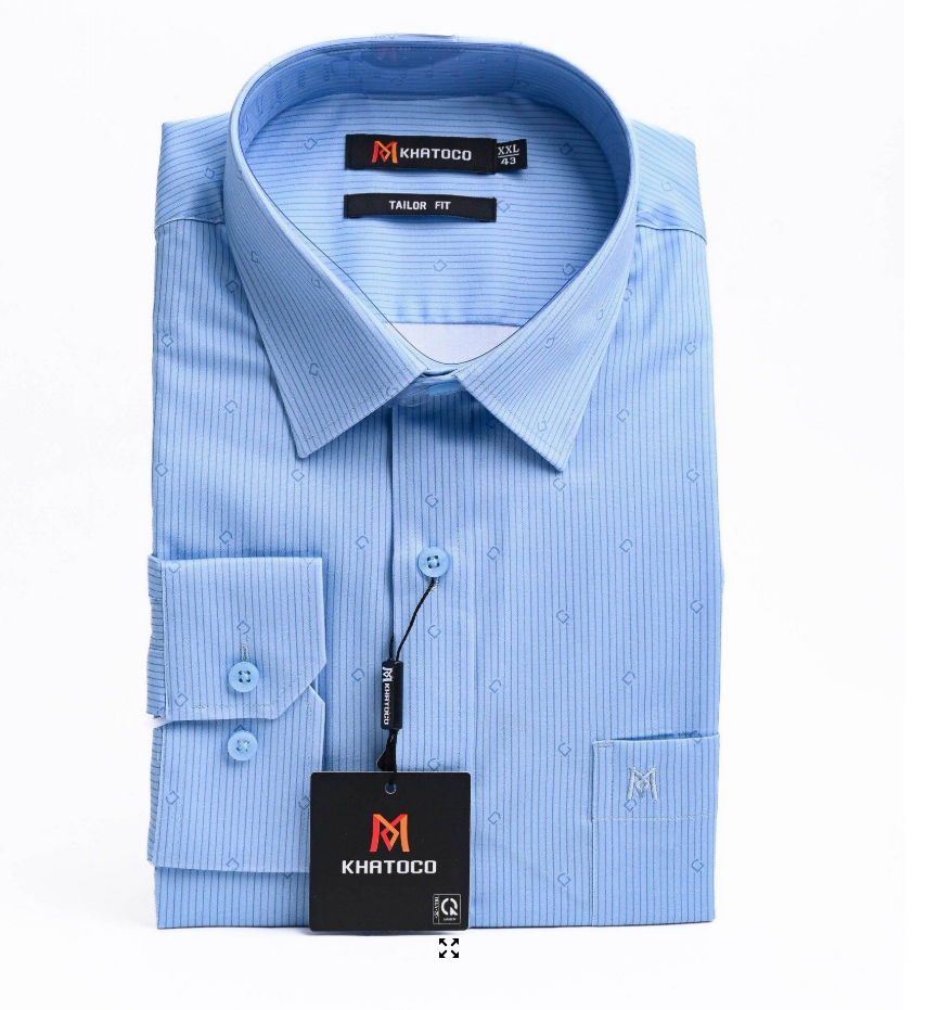 Áo sơ mi tay dài Khatoco (S--&gt;4XL)