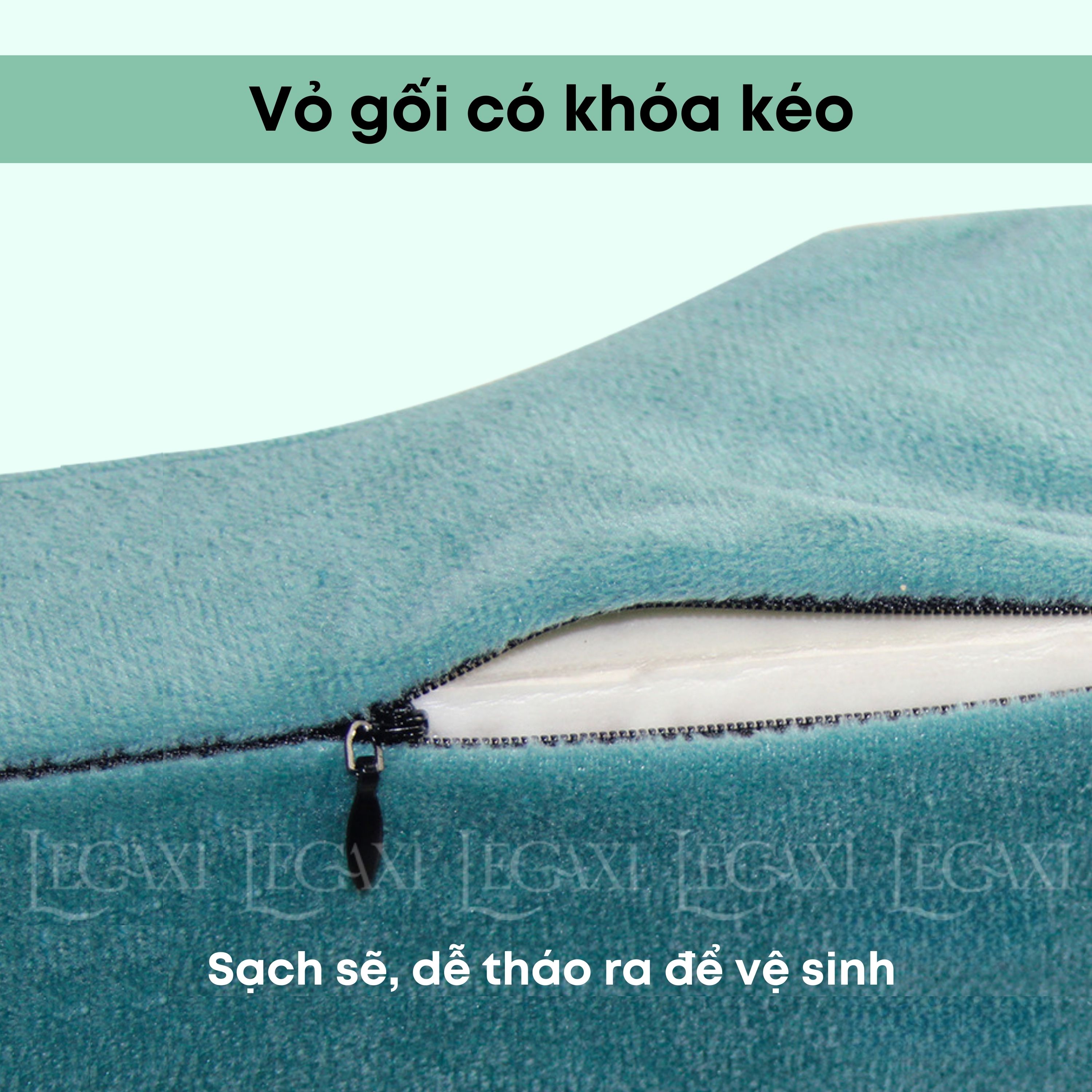 Gối Kẹp Chân, Kê Tay, Gác Chân Khi Ngủ Công Thái Học Cao Su Non Giảm Đau Đầu Gối, Đau Thần Kinh Tọa Mẹ Bầu Legaxi