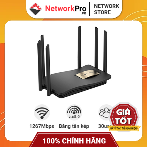 Router WiFi Ruijie RG-EW1200G PRO Hàng Chính Hãng – Băng Tần Kép, Tốc Độ 1267Mbps, Chịu Tải 30+ User