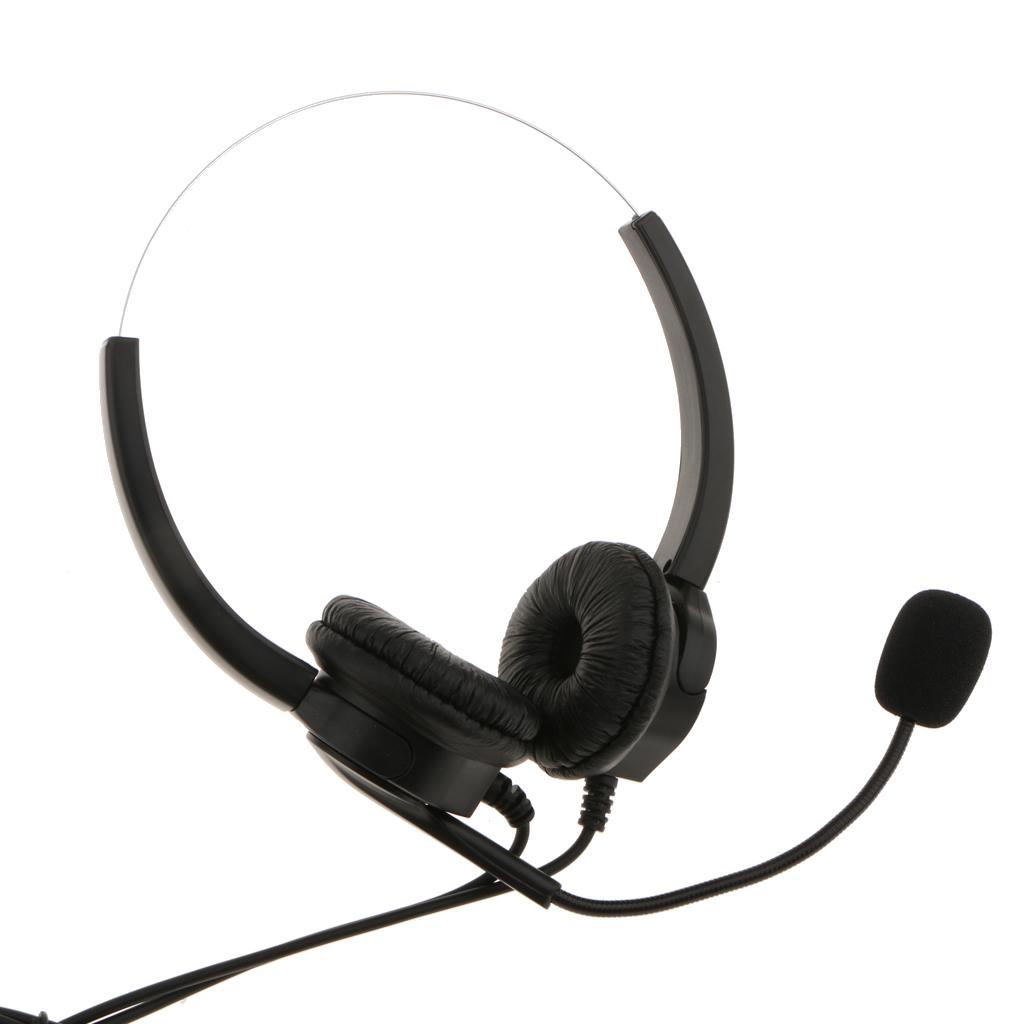 VH530D Hands-free Corded Call Center Headset W/ Noise Cancelling Microphone