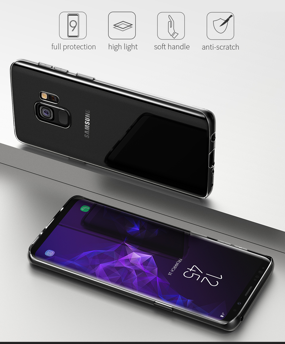 Ốp lưng dẻo dành cho Samsung Galaxy S9 hiệu Ultra Thin - Hàng chính hãng