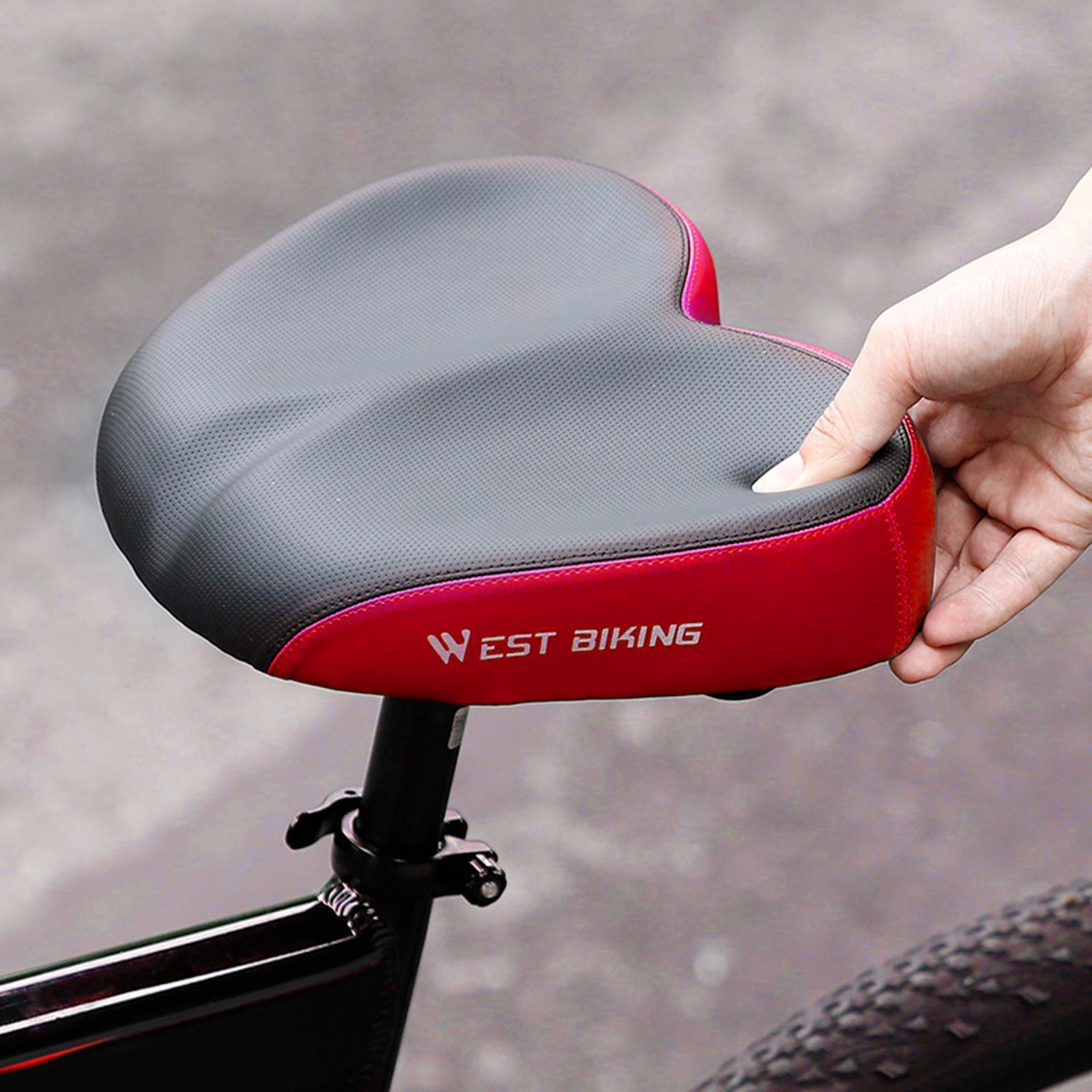 Dual Pad Bike Cushion Wide Comfort Saddle Seat Pad