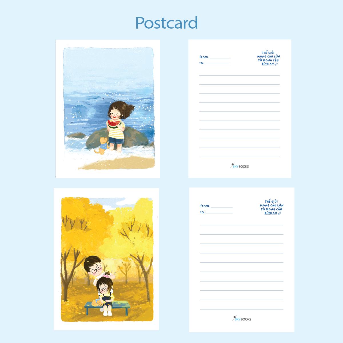 Sách - Thế Giới Mong Cậu Lớn - Tớ Mong Cậu Bình An - Bản Đặc Biệt - Tặng Kèm 2 Postcard + 1 Bookmark