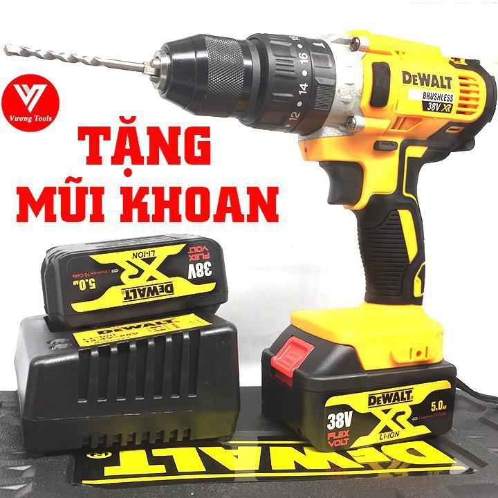 Khoan Pin DeWalt 38V Khoan Bê Tông ,Bắn Vít .Máy Không Than Bảo Hành 10 Tháng