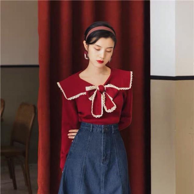 Áo nơ đỏ cho con bú️ẢNH THẬT SHOP CHỤP