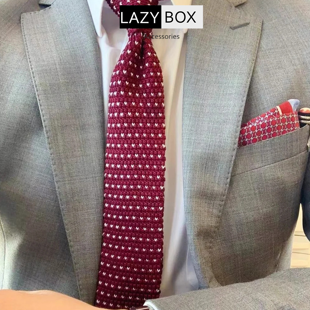 Cà Vạt len Nam Cao Cấp Sang Trọng Nam Tính 6cm caravat phụ kiện mặc suit Knit tie for men