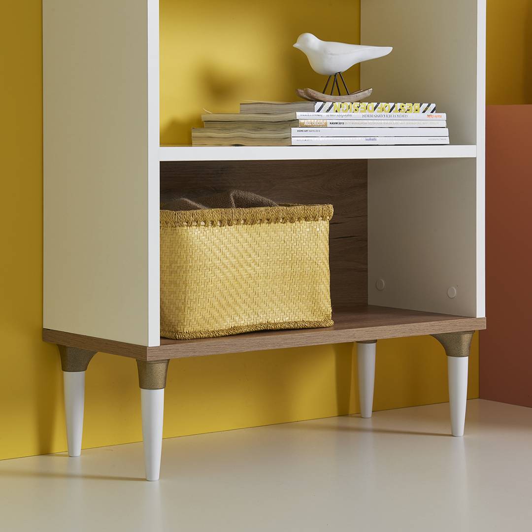 Kệ sách gỗ hiện đại SMLIFE Becker | Gỗ MDF dày 17mm chống ẩm | D60xR28xC160cm
