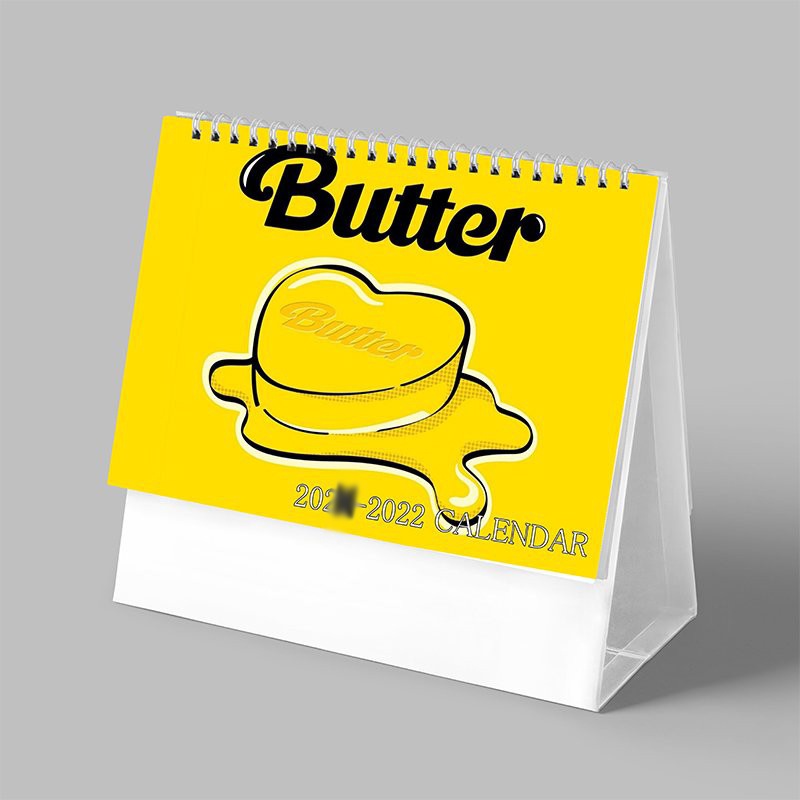 (Lịch 2021-2022) Lịch in BTS BUTTER ảnh đẹp lịch để bàn