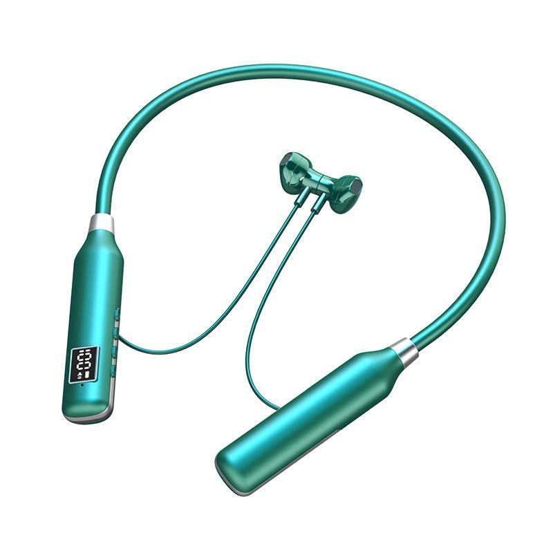 Giá thấp nhất Tai nghe bluetooth Fenshi 8017 hai tai treo cổ loại bán trong tai đa năng hiển thị âm lượng bán hàng trực tiếp