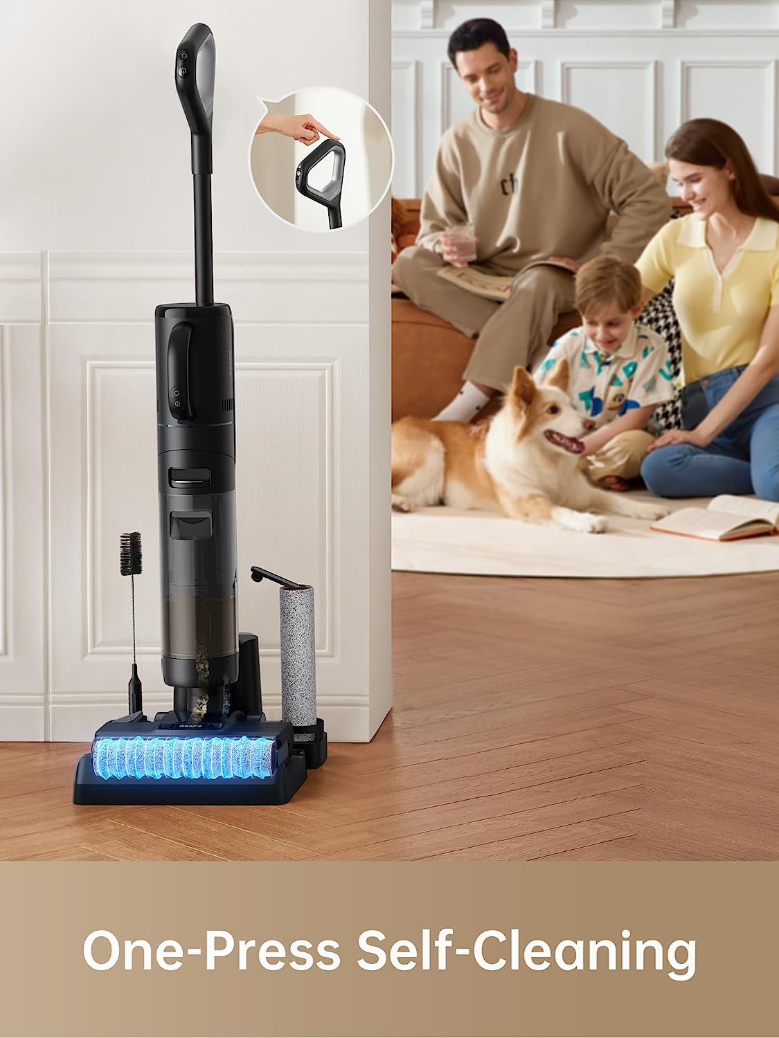 Máy Hút Bụi Lau Sàn Không Dây DREAME H12 Core Tự Giặt Giẻ Lau Lực Hút 10.000 Pa Công Suất 200 W - Hàng Chính Hãng
