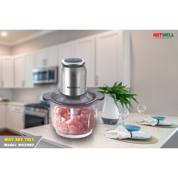 Máy Xay Thịt Hotwell MG20H3, Bảo Hành 12 Tháng, 1 Đổi 1 Trong 100 Ngày - Hàng Chính Hãng