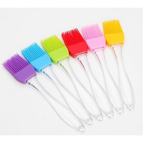 Chổi Silicone/Spatula Cán Nhựa Trong Suốt